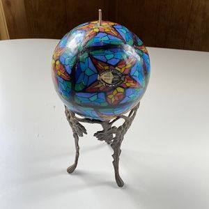 Swazi candle with stand unburned